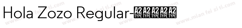 Hola Zozo Regular字体转换